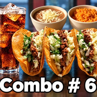 #6 Red Queso Tacos