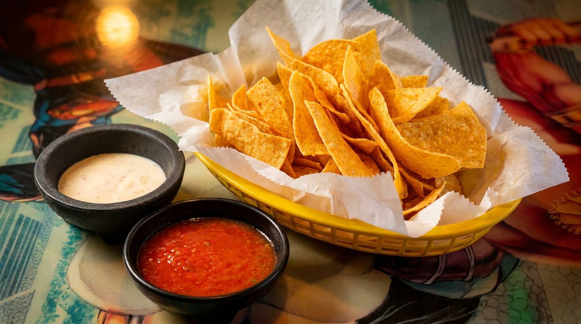 Complimentary chips, real flavor