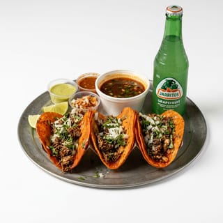 #6 Red Queso Tacos