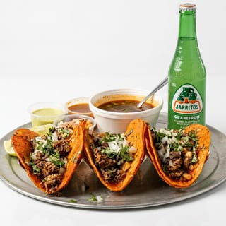 #6 Red Queso Tacos