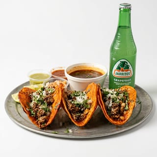 #7 Red Queso Tacos