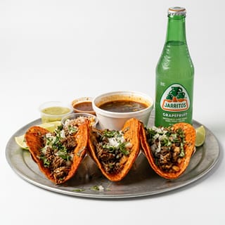 #6 Red Queso Tacos